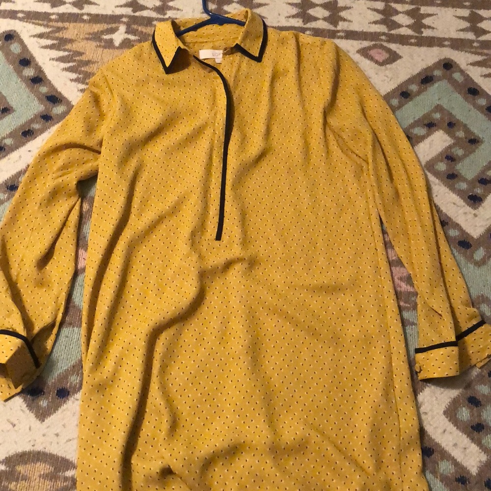 Mustard yellow T-shirt dress